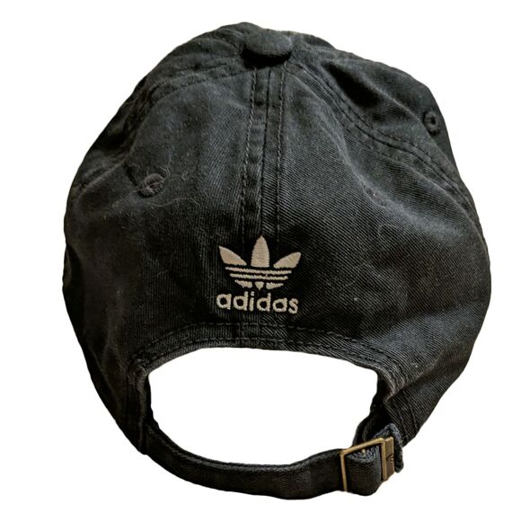 Adidas Hat Baseball Cap Unisex Black Adjustable Trefoil Dad Casual Outdoors Fall - Picture 4 of 8